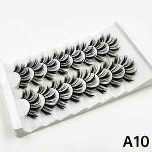 xclusive lashes - 7 pairs faux mink eyelashes 25mm lashes fluffy messy 3d mink lashes wholesale, 8 pairs natural false eyelashes extension