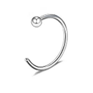 nose rings - 1pcs u shaped nose ring hoop septum rings jewelry  stainless steel nose piercing fake piercing oreja pircing jewelry style 4-silver