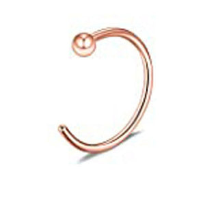 nose rings - 1pcs u shaped nose ring hoop septum rings jewelry  stainless steel nose piercing fake piercing oreja pircing jewelry style 4-rose gold