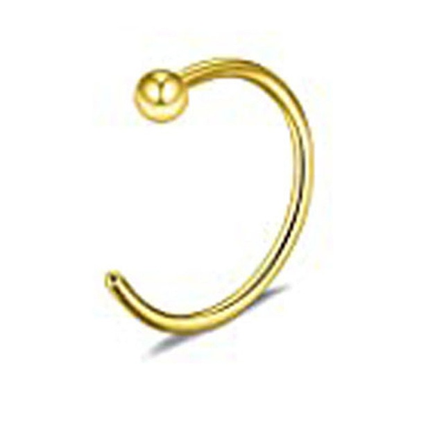 nose rings - 1pcs u shaped nose ring hoop septum rings jewelry  stainless steel nose piercing fake piercing oreja pircing jewelry style 4-gold