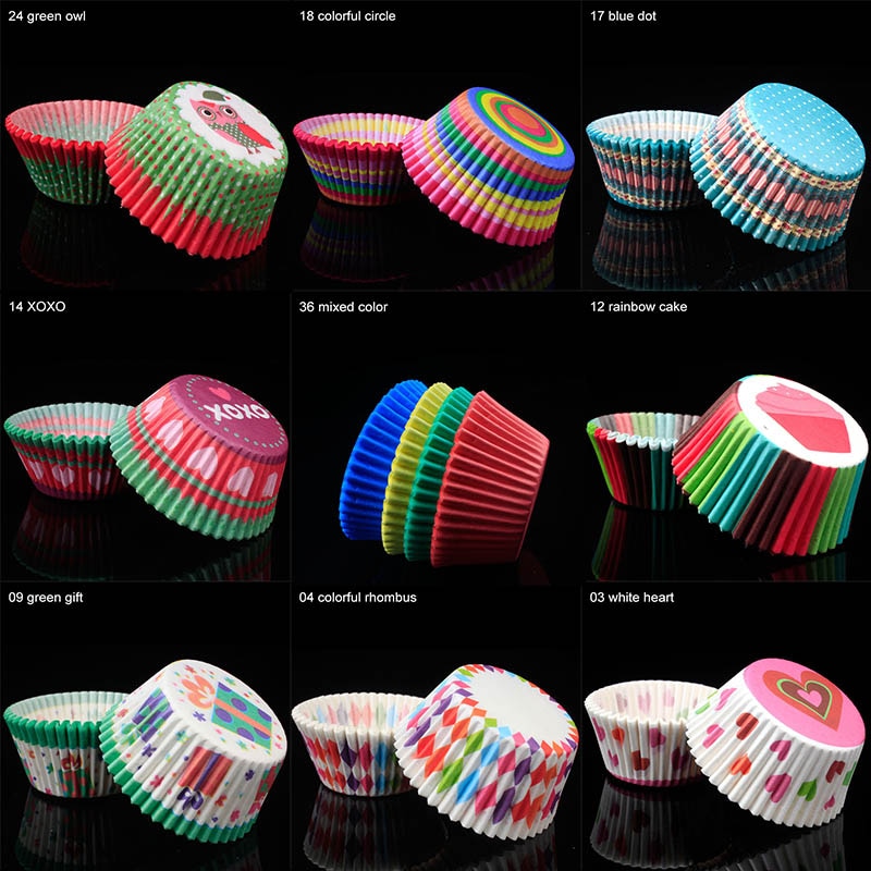 100pcs/pack cake muffin cupcake paper cups cake box cupcake kitchen liner kitchen baking accessories cake mold small muffin boxes