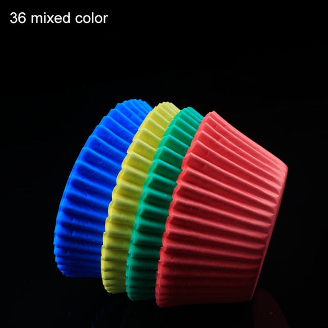 100pcs/pack cake muffin cupcake paper cups cake box cupcake kitchen liner kitchen baking accessories cake mold small muffin boxes mixed color