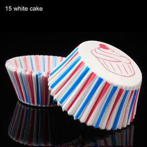 100pcs/pack cake muffin cupcake paper cups cake box cupcake kitchen liner kitchen baking accessories cake mold small muffin boxes white cake