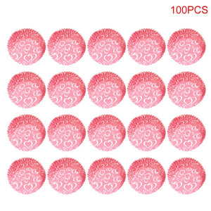 100pcs/pack cake muffin cupcake paper cups cake box cupcake kitchen liner kitchen baking accessories cake mold small muffin boxes double love