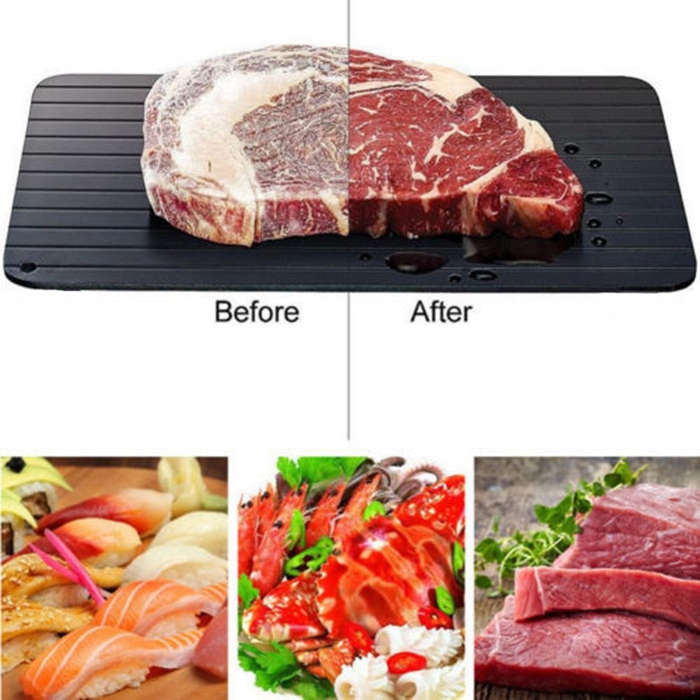 meijuner fast defrosting tray thaw frozen food meat fruit quick defrosting plate board defrost kitchen gadget tool