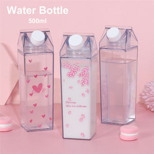 pretty cartons - thirsty? tall carton, water/drink bottle/cup - creative/transparent #pretty