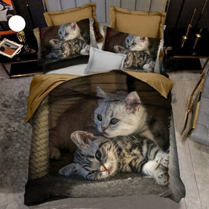 3d love rose heart bedding set nordic duvet cover 150x200 220x240 king size quilt cover modern cat wolf print pillowcase no bed sheet