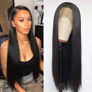 black bone straight - up to 30 inches! human hair wig - 13x4 lace 4x4 lace