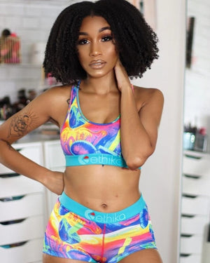 ethika set - two piece - beach/shorts - pretty