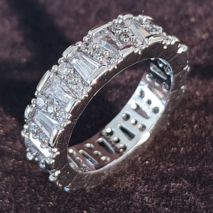 eternity ring - luxury 925 sterling silver wedding band for women ladies love jewelry 5 / r5542