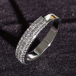 eternity ring - luxury 925 sterling silver wedding band for women ladies love jewelry