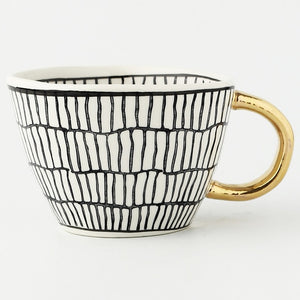 creative geometric ceramic mugs with gold handle handmade coffee cups irregular shaped tea milk mug cup unique gifts home decor 12