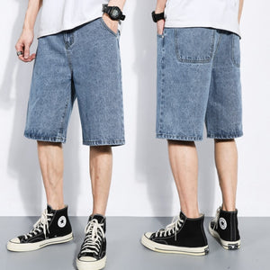 xclusive mens - spring summer men's denim shorts men's clothing beach ripped jeans denim cotton short casual business social men shorts