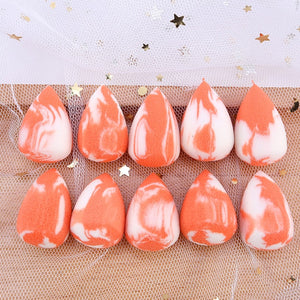 wholesale mini makeup sponge water drop shape makeup soft foundation puff concealer flawless mixed cosmetic makeup sponge red 50pcs