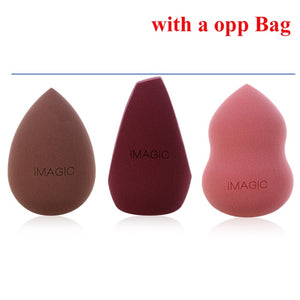 og pretty - makeup sponge dry&wet use cosmetic puff sponge maquiagem foundation powder blush beauty tools with storage box 3pcs-a