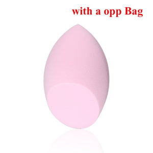 og pretty - makeup sponge dry&wet use cosmetic puff sponge maquiagem foundation powder blush beauty tools with storage box 3pc-pink 3