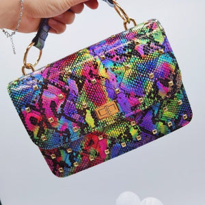 rainbow snake - crossbody bag default title