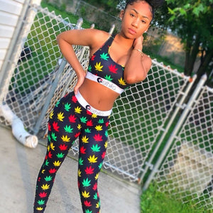 ethika set - two piece multi - leggings/pants  pretty