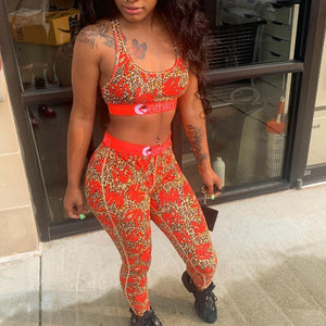 ethika set - two piece multi - leggings/pants  pretty