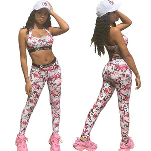 ethika set - two piece multi - leggings/pants  pretty