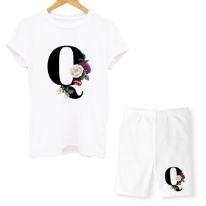 alpha - two piece set - letter/initial casual set pretty