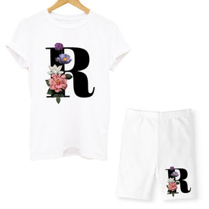 alpha - two piece set - letter/initial casual set pretty