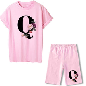 alpha - two piece set - letter/initial casual set pretty