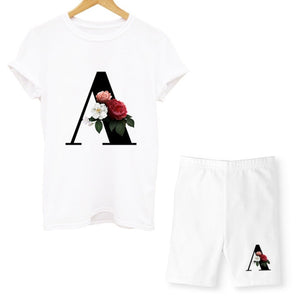 alpha - two piece set - letter/initial casual set pretty