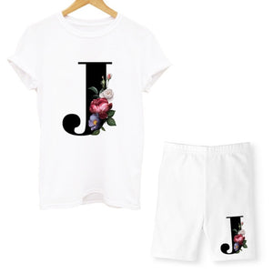 alpha - two piece set - letter/initial casual set pretty