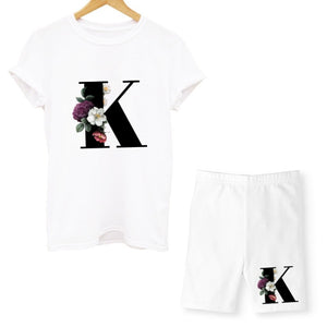 alpha - two piece set - letter/initial casual set pretty