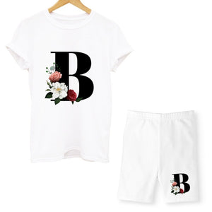 alpha - two piece set - letter/initial casual set pretty