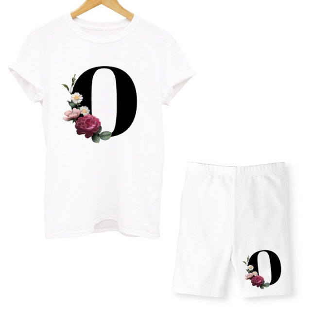 alpha - two piece set - letter/initial casual set pretty