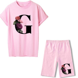 alpha - two piece set - letter/initial casual set pretty