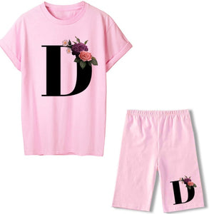 alpha - two piece set - letter/initial casual set pretty