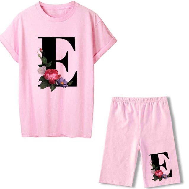 alpha - two piece set - letter/initial casual set pretty