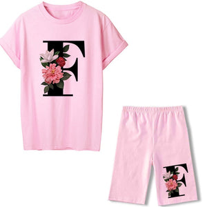 alpha - two piece set - letter/initial casual set pretty