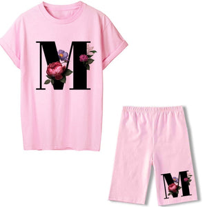 alpha - two piece set - letter/initial casual set pretty