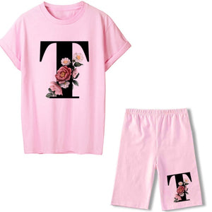 alpha - two piece set - letter/initial casual set pretty