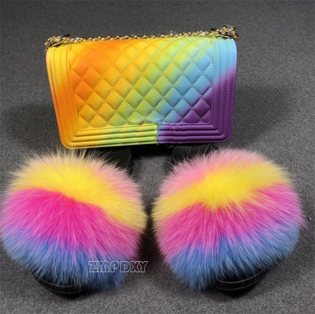 "fureal!" - bag and slide - matching shoe set