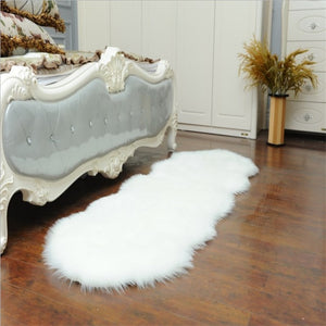 bedroom floor mat  rugs artificial wool hairy faux floor mat fur  fluffy rug soft living room 45*120cm