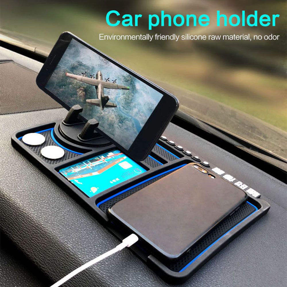 car anti-slip mat pad auto dash silicone phone holder non slip sticky anti slide dashboard gps mount bracket parking number card