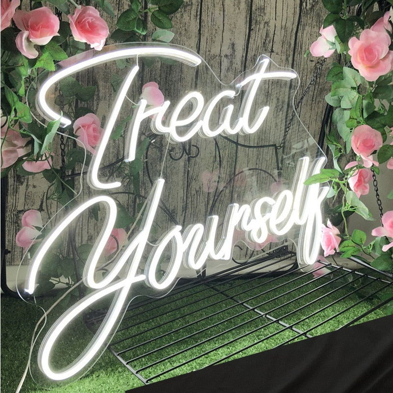 treat yourself! - led neon sign - any occasion/room decor!