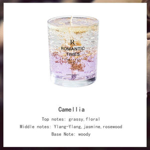 highly scented candles for real flower jelly essential oil aromatherapy candle for wedding valentine birthday christmas gift