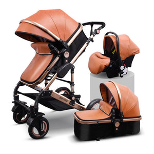 babyfond baby stroller 3 in 1 travel system high landscape carriages with bassinet luxury travel pram for newborn baby