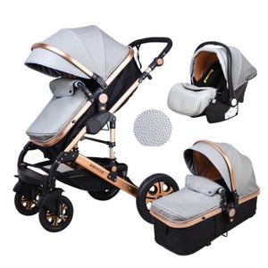 babyfond baby stroller 3 in 1 travel system high landscape carriages with bassinet luxury travel pram for newborn baby