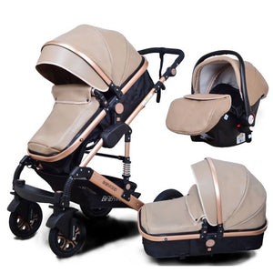 babyfond baby stroller 3 in 1 travel system high landscape carriages with bassinet luxury travel pram for newborn baby