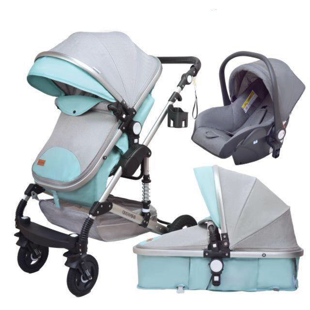 babyfond baby stroller 3 in 1 travel system high landscape carriages with bassinet luxury travel pram for newborn baby