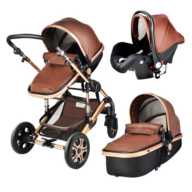 babyfond baby stroller 3 in 1 travel system high landscape carriages with bassinet luxury travel pram for newborn baby