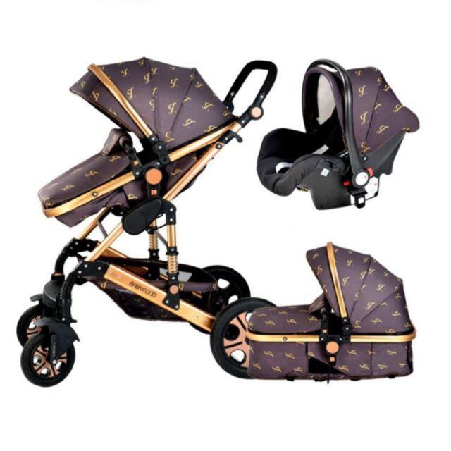 babyfond baby stroller 3 in 1 travel system high landscape carriages with bassinet luxury travel pram for newborn baby