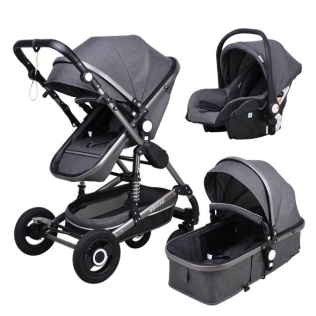 babyfond baby stroller 3 in 1 travel system high landscape carriages with bassinet luxury travel pram for newborn baby